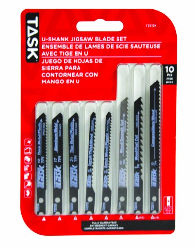 Task T22124 10-Piece Jigsaw Blade Set Task