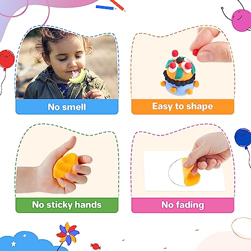 Air Dry Clay 50 Colors, Modeling Clay for Kids, Non-Sticky Ultra Light DIY Soft Magic Clay, Molding Clay with Sculpting Tools and Play Cards,Arts and Aestd-ST