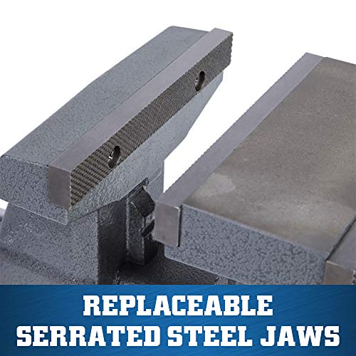 Wilton Reversible Bench Vise, 6-1/2" Jaw Width, 7-1/4" & 12-3/4" Jaw Opening, 4" Throat (Model 4650R) Wilton