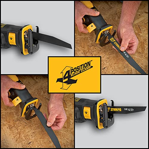 DEWALT 20V MAX* XR Reciprocating Saw, Compact, Tool Only (DCS367B) DEWALT