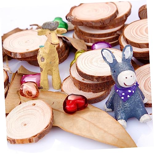 VILLCASE 40 Pcs Mothers Day Crafts for Kids Ornament Craft Kit DIY Kits DIY Ornament Kit Unfinished Wood Crafts Handmade Jewelry Craft Ornaments Wood VILLCASE