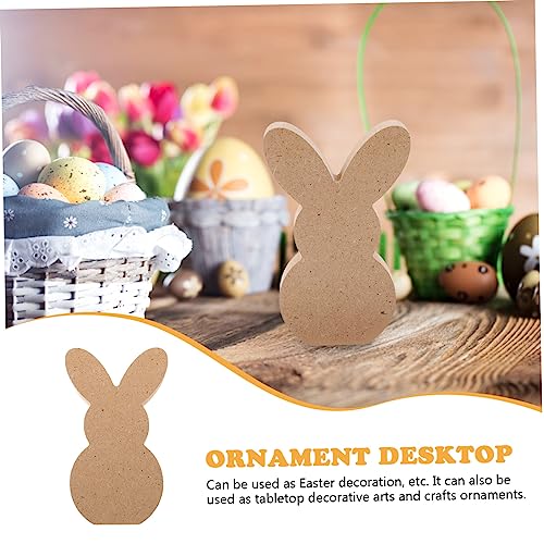 BESPORTBLE Easter Bunny Easter Wood Embellishments Easter Unfinished Wood Cutout Unfinished Wood Rabbit Cutouts Arts and Crafts for Kids Room BESPORTBLE