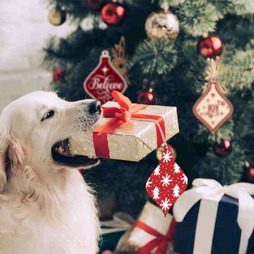 Large Christmas Wooden Ornaments to Paint 10Pcs, DIY Blank Unfinished Bell Wood Cutout Ornament for Crafts Hanging Decorations, Halloween Sophena