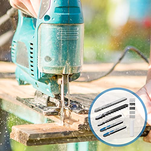 20 Piece Jigsaw Blades Set Assortment of Professional T-Handle Jig Saw Blade Kits Multi-Purpose Jig Saw Blades Replacement Set for Wood Pruning, Vin Beauty
