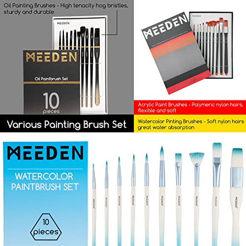 MEEDEN 149PCS Art Supplies with French Easel, All-in-one Painting Set for Artists MEEDEN