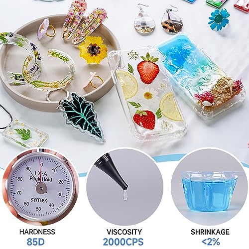 LET'S RESIN UV Resin,200g Low Viscosity Crystal Clear Ultraviolet Thin Epoxy Resin, Quick-Curing&Low Shrinkage UV Resin Kit for Crafts, Jewelry LET'S RESIN