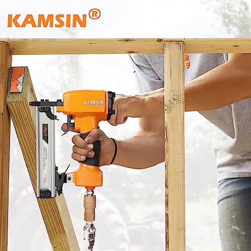 P625 23 Gauge Pneumatic Pin Nailer Accepts 3/8" to 1" Pin Nails, Headless Pinner/Pin Nail Gun for Cabinet, Windows, Doors, and Woodworking KIMSING
