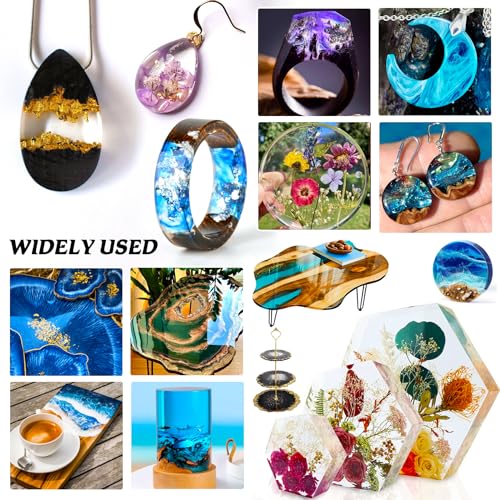 Epoxy Resin - 105oz Crystal Clear Epoxy Resin Kit for Casting and Coating, Table Tops - Bubble Free Fast Curing 2 Part Art Resin for Jewelry Making, Vividye