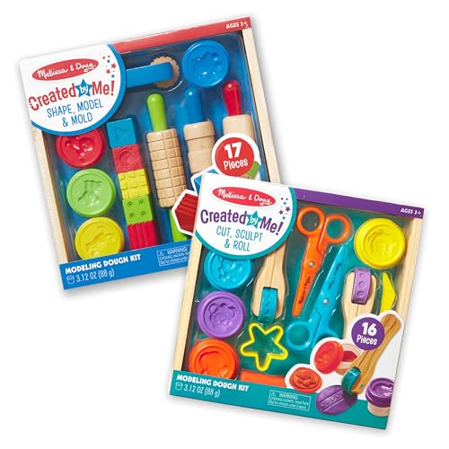 Melissa & Doug Clay Play Activity Set - With Sculpting Tools and 8 Tubs of Modeling Dough - Arts And Crafts For Kids, Clay Kits For Ages 3+ Melissa & Doug