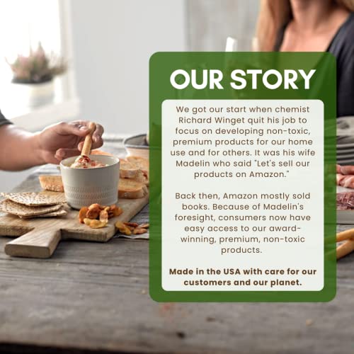 Wood Master's Secret 3 In1 Cutting Board Oil, Conditioner, Sealer FDA Food Safe Restores Conditions Lasts 3 Yrs Zero Toxic Mineral Oil Food Grade Seal It Green