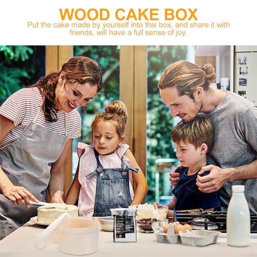 Ciieeo 18.8CM Unfinished Round Box DIY Round Unfinished Wooden Boxes Mini Round Wooden Box Storage Wooden Box for Jewelry Box Craft Kit for Kids Ciieeo