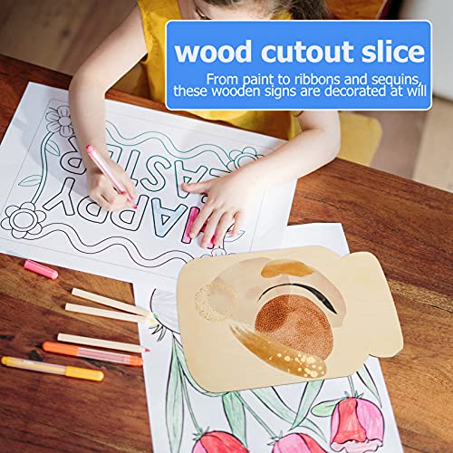Healifty 5pcs Mason Jar Wood Chips DIY Wood Ornaments Wood Slices Wood Slice Crafts Wood Cutouts to Paint Unfinished Wood Shapes Ornament Crafts Wood Healifty