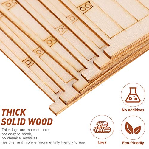 VOSAREA 50PCS Fairy Theme Mini Doors Wooden Miniature Doors Wood Fairy Garden Doors for Art and Crafting VOSAREA