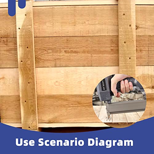 Glarks 5000Pcs 18 Gauge Galvanized 5/8 inch Brad Nails Straight Finishing Nails for Electric Pneumatic Brad Nailer Gun, Molding Cabinetry Building Glarks