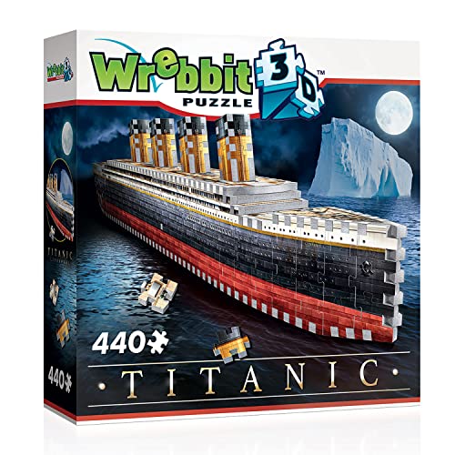Wrebbit 3D Puzzles Wrebbit 3D - Titanic 440-Piece 3D Jigsaw Puzzle WREBBIT3D