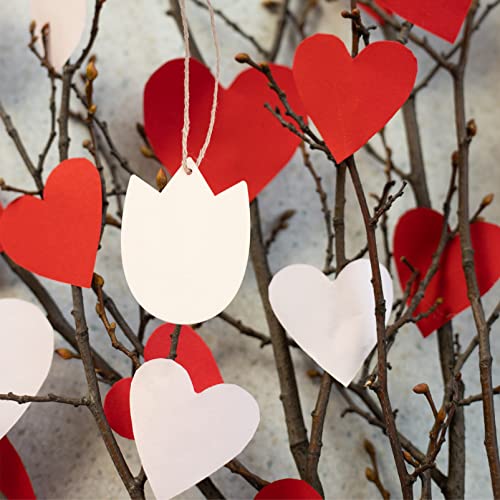 20Pcs Unfinished Wooden Cutouts Tulip Flower Wooden Slices DIY Wooden Embellishment Blank Wood Pieces for DIY Arts Crafts Wedding Decorations VOSAREA