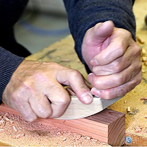 KAKURI Compass Plane 42mm Curved Sole Plane for Woodworking, Japanese Hand Plane KANNA Wood Circular Plane Tool for Smoothing Round Surface, Made in KAKURI