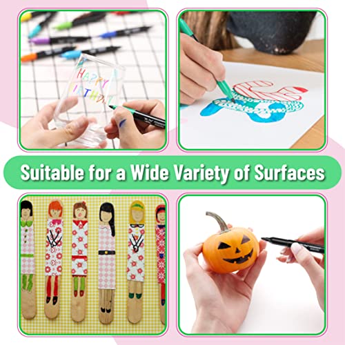 Mr. Pen- Dual Tip Permanent Markers, 12 Pack, Fine & Ultra Fine Tip, Fine Tip Permanent Markers, Fine Tip Marker, Permanent Markers Fine Point, Fine Mr. Pen