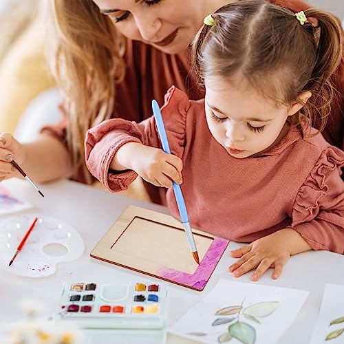 4 x 6 Picture Frames, 12 Pack Wooden Picture Frames, Small Picture Frame Unfinished Wood Photo Frames, Display Pictures Photo Frame Craft Frames Set WACAR