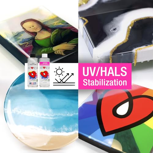 ArtResin - Epoxy Resin - Clear - Non-Toxic - 16 oz (8 oz Resin + 8 oz Hardener) (474 ml) ArtResin