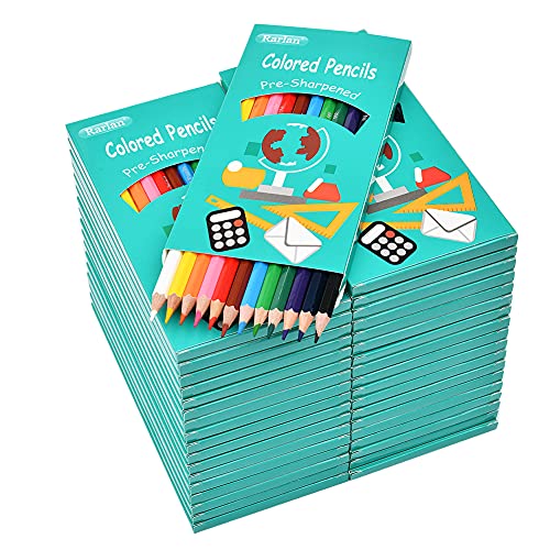 Rarlan Colored Pencils Bulk, Pre-sharpened Colored Pencils for Kids, 12 Assorted Colors, Pack of 36, Coloring Pencils 432 Count Rarlan