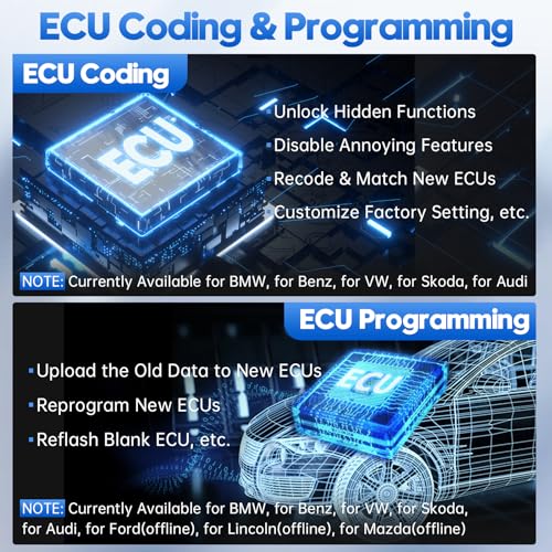XTOOL D9S Pro Automotive Diagnostic Scan Tool, Upgraded Ver of D9Pro Scanner, 2024 Newest with Topology, ECU Coding & Programming, 42+ Resets, All XTOOL