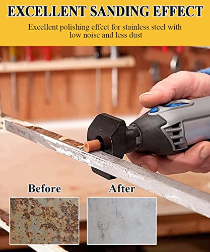 Sanding Bits for Dremel Rotary Tool, Grinding Stone Sanding Drill Bits with 1/8" Shank, Aluminium Oxide Tough Enough to Metal Rust FOTYBEI