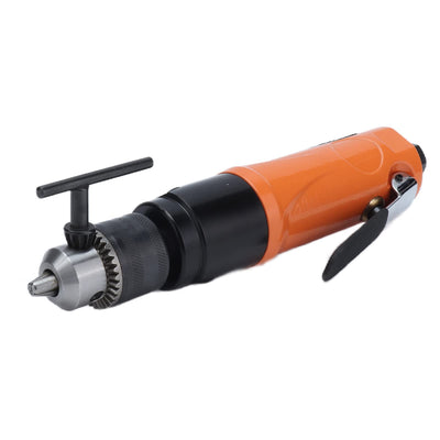 Straight Air Drill Kit Reversible Pneumatic Drill Machine Pneumatic Tools Adjustable Speed 3/8in KP‑555A((American Style))