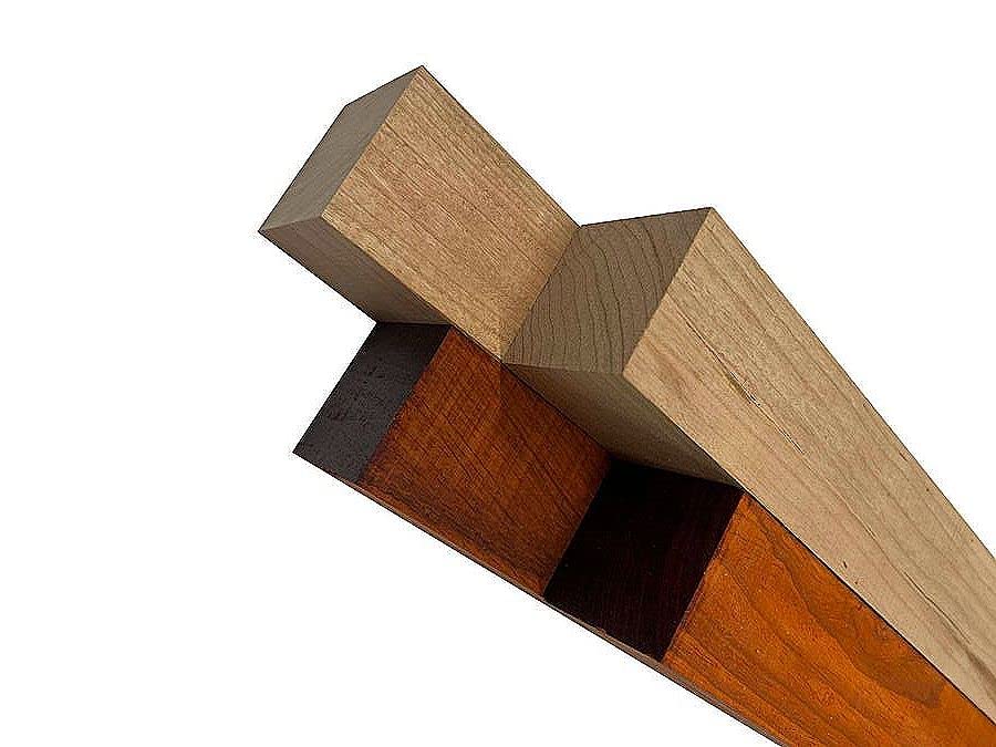 Pack of 4, Cherry, Padauk Turning Wood Blanks 2" X 2" X 30" Suitable Wood Pieces for Wood Crafts and Projects Generic