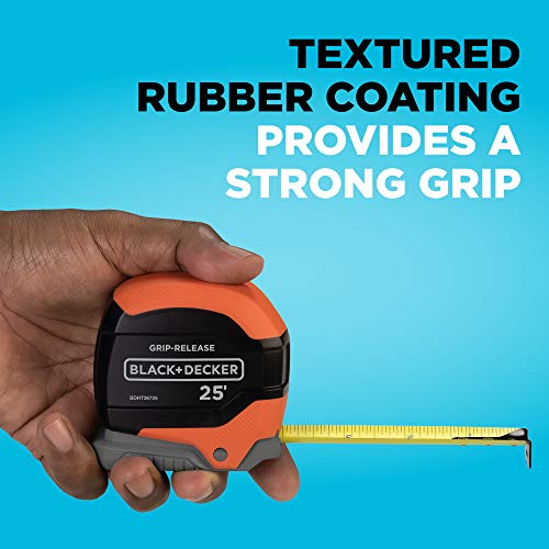 beyond by BLACK+DECKER Tape Measure, Grip Release, Autolock & Self Lock, 25-Foot (BDHT36725AP) beyond
