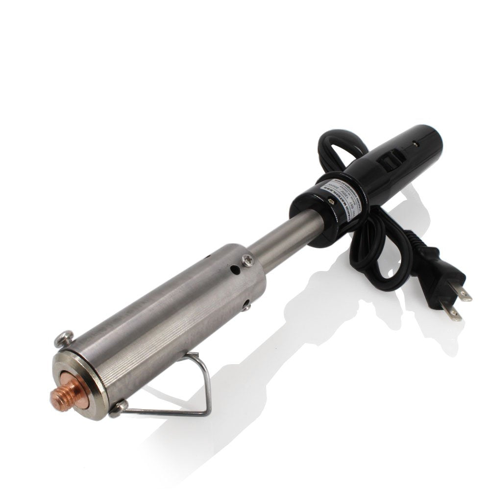 Custom Engraved Electric Branding Iron with Personalised Text and Flourish Design - Large Size - Made in the USA Infinity Stamps