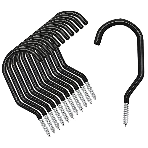 Menecor 12PCS Heavy Duty Bike Storage Hooks Bicycle Wall Mounted Hooks Large Screw Hooks for Wall,Ceiling Menecor