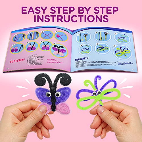 Learn & Climb Kids Arts and Crafts Activities - Create 21 Craft Figures, Hours of Crafting. Art Supplies & Instructions for Boys & Girls Ages Learn & Climb