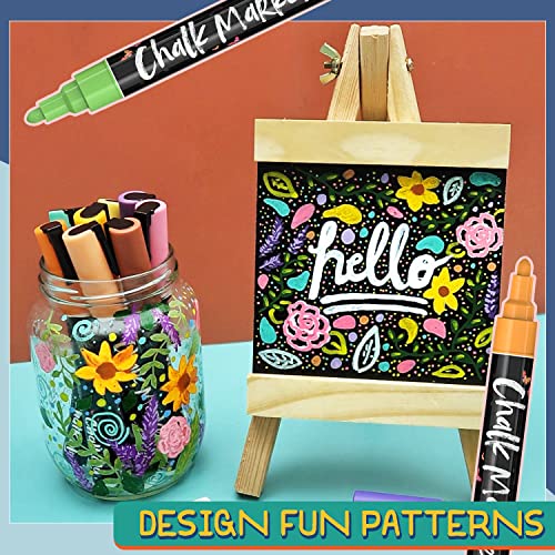 Chalkola Liquid Chalk Markers Erasable (30 Pack 6mm) Pastel + Neon Chalk Pens - Wet Wipe Washable Paint for Chalkboard Sign, Blackboards, Car Window, Chalkola