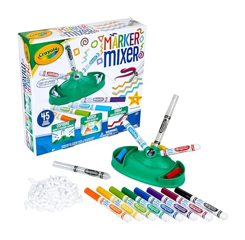 Crayola Marker Mixer Art Kit, Washable Marker Set, Easy Craft Kit for Kids, Gift for Kids Age 6+ Crayola