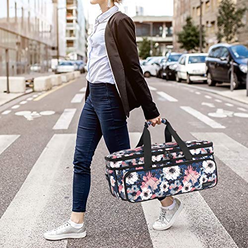 Double-Layer Carrying Case for Cricut Maker 3, Maker, Explore Air 2, Explore 3, Die Cut Machine, Water Resistant Carrying Bag with Cutting Mat YOREPEK