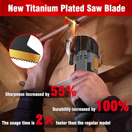 FROYLOT 24pcs Titanium Oscillating Tool Blades, Universal Multitool Blades for Metal Wood Cutting, Oscillating Saw Blade Metal Hard Material, Multi FROYLOT