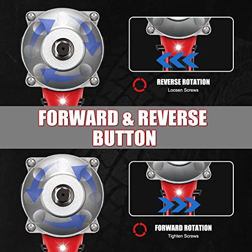 APATB 1/2 inch Impact Wrench, Max Torque 800N.m(580Ft-lbs) Cordless Brushless Impact Wrench, 3300RPM High Torque Electric Impact Gun with 2x 4.0Ah APATB