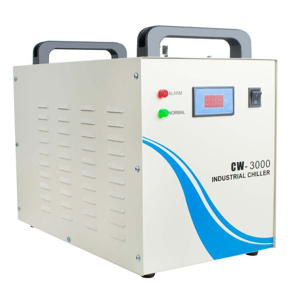 110V Water Chiller 9L High-Capacity Industrial Water Chiller Thermolysis Industrial Water Cooling Chiller for 60W 80W CO2 Glass Tube Laser Engraving cjc