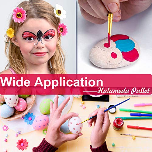 Hulameda 4ps-Paint Tray Palettes, Paint Pallet, Paint Holder, Painting Palette, Plastic Palette, Paint Tray Pallets for Kids to Painting or Have a Hulameda