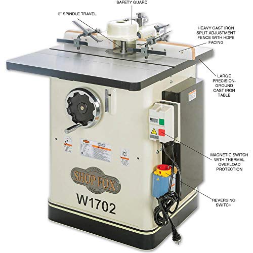 SHOP FOX W1702 3 HP Shaper Shop Fox