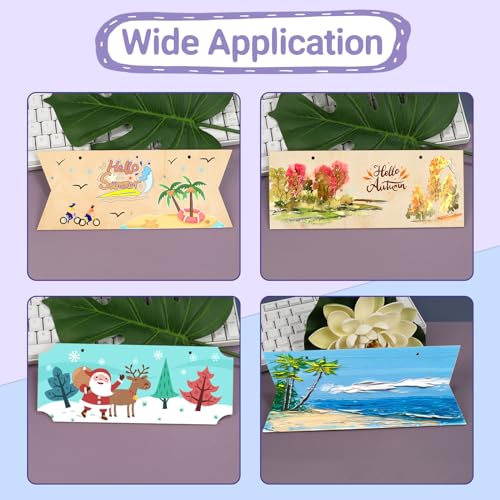 15 Pieces Unfinished Hanging Wood Sign Rectangle Blank Hanging Decorative Wood Plaque Wooden Slices Banners with Ropes for Pyrography Painting BAPHILE