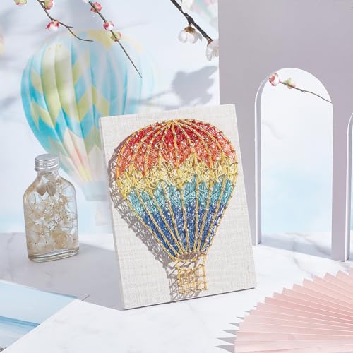 WEBEEDY String Art Crafts Kit for Beginner Adults and Kids 3D Handmade Hot Air Balloon DIY String Art Kit Art Supplies Art Craft Projects Girls WEBEEDY