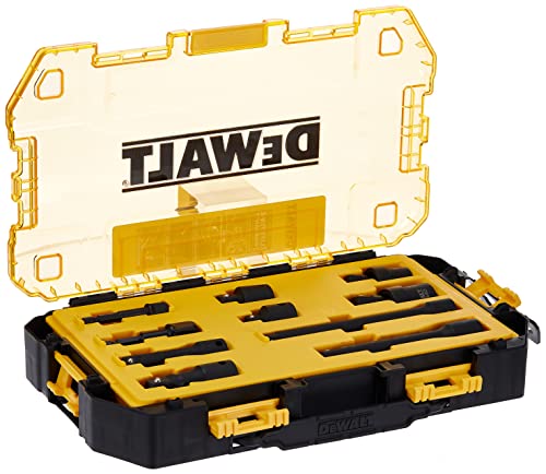 DEWALT Socket Set, Metric, 10-Piece, 3/8" and 1/2" Drive, with Impact Extensions (DWMT74741) DEWALT