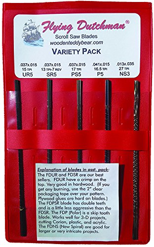 Flying Dutchman Five Dozen Scroll Saw Blade Variety Pack Flying Dutchman