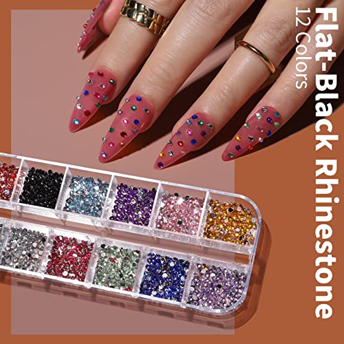 Nail Art Brushes Set, FANDAMEI Nail Art Kit, Nail Design Kit, Nail Art Dotting Pens, Nail Stickers, Butterfly Nail Art Sequins, Nail Foils, Nail Art Fandamei