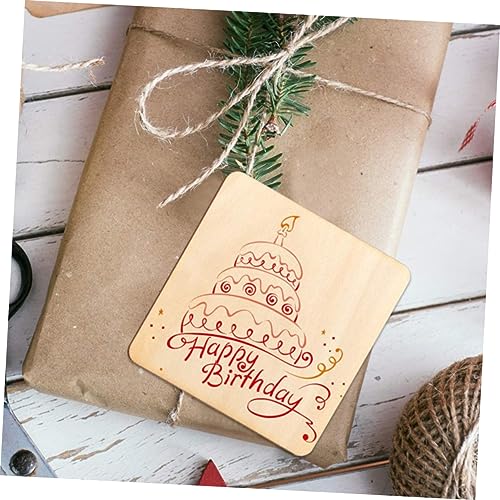 Gogogmee 50pcs Pieces Graffiti Wood Chips DIY Crafts Wood Top-Class Wood Material Wood Slices for Crafts Wood Discs Unfinished Wood Squares Blank Gogogmee