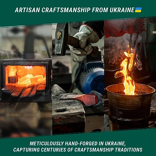 BeaverCraft Forged Adze Woodworking Bowl Adze with Wooden Handle Woodcarving Curved Adze - Wood Carving Axe Gutter Adze - Hand Wood Carving Tools BeaverCraft