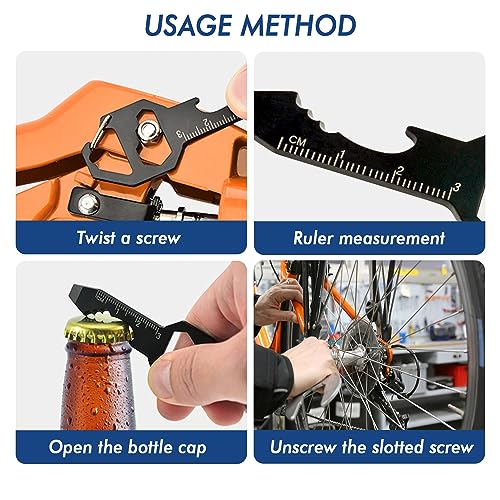 Red Extra Tall Stair Gauges Set with Holder: A Non-Slip Guide for Circular Saw & Carpentry Squares, Perfect for Framing & Rafter Layout ViewReal