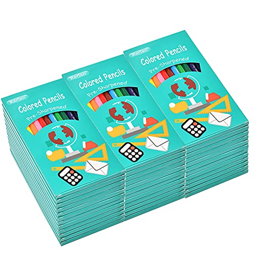 Rarlan Colored Pencils Bulk, Pre-sharpened Colored Pencils for Kids, 12 Assorted Colors, Pack of 36, Coloring Pencils 432 Count Rarlan